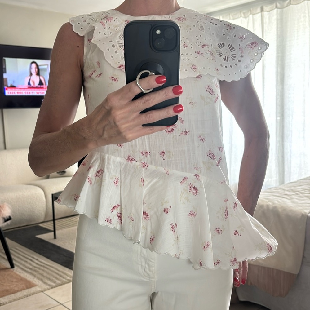 Sea New York eyelet floral top